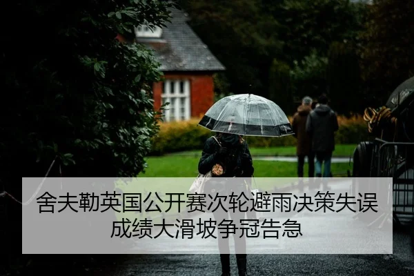 舍夫勒英国公开赛次轮避雨决策失误 成绩大滑坡争冠告急